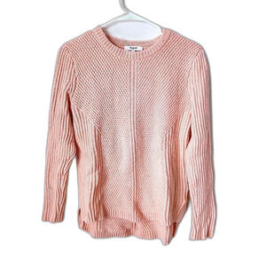 Madewell Blush Pink Crew Neck Knit Sweater